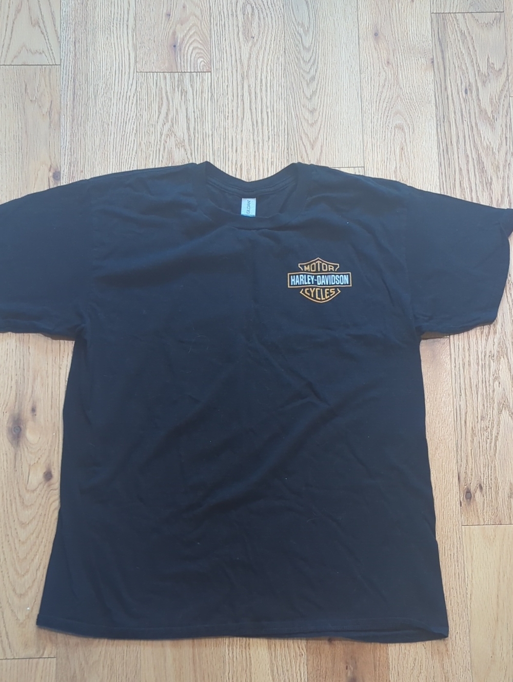 Gildan. Harley-Davidson Black Short Sleeve Logoed Tee. Size XL***